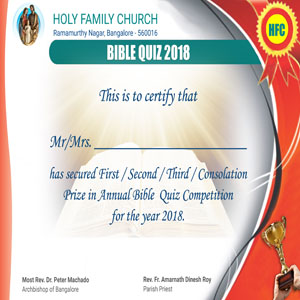 Bible Quiz 2018
