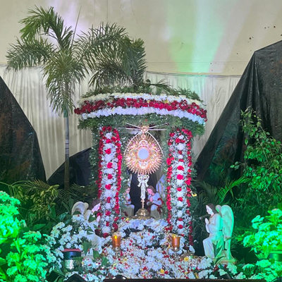 Altar of Repose on Holy Thursday 2025